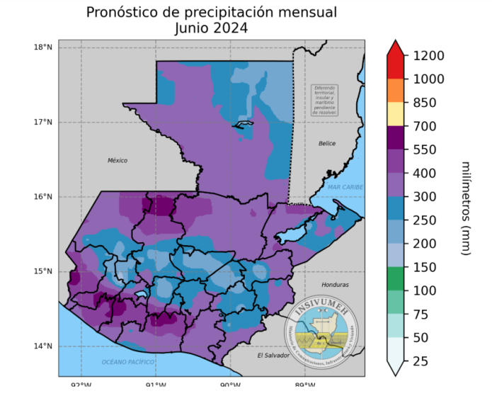 Se espera más lluvia de lo normal en algunas regiones. (Foto: Insivumeh)