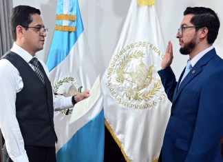 Juramentación a Max Alejandro García Rodríguez como Viceministro de Infraestructura del Ministerio de Comunicaciones, Infraestructura y Vivienda (MICIVI) Foto: SGP / La Hora.
