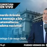 Bernardo Arévalo ofrece mensaje a los guatemaltecos en cadena nacional.