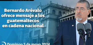 Bernardo Arévalo ofrece mensaje a los guatemaltecos en cadena nacional.