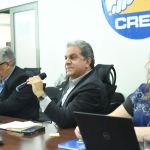 El ministro Oscar Cordón acudió a la citación en la bancada Creo para hablar sobre el contrato de adquisición de medicamentos a través de la UNOPS. FOTO: Fabricio Alonzo