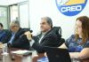 El ministro Oscar Cordón acudió a la citación en la bancada Creo para hablar sobre el contrato de adquisición de medicamentos a través de la UNOPS. FOTO: Fabricio Alonzo