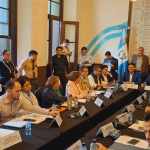 La ministra de Comunicaciones, Jazmín De la Vega, acude a una citación en el Congreso, junto con su equipo de trabajo. Foto: La Hora/La Hora