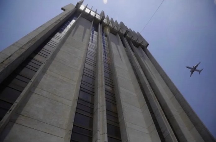 El edificio de Torre de Tribunales ubicado en la zona 1 capitalina. Foto: Diego España / La Hora