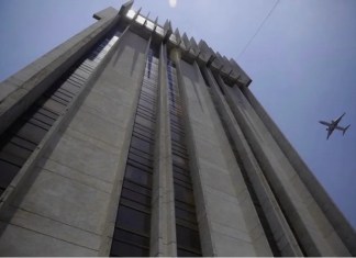 El edificio de Torre de Tribunales ubicado en la zona 1 capitalina. Foto: Diego España / La Hora