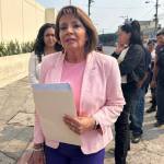 Jazmín de la Vega, exministra de Comunicaciones, acude al Ministerio Público (MP) por la posible existencia de una red de trata de personas en la referida cartera. Foto: Daniel Ramírez
