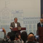El presidente Bernardo Arévalo presentó a Félix Alvarado como nuevo titular del CIV. Foto: José Orozco, La Hora.