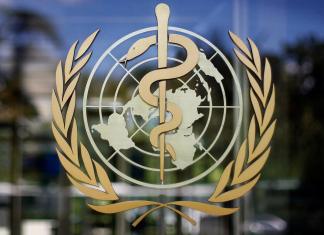 Logotipo de la Organización Mundial de la Salud en la sede de la OMS en Ginebra. (AP Foto/Anja Niedringhaus, Archivo)