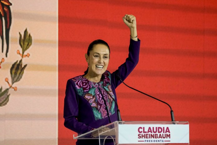 La candidata presidencial del partido gobernante, Claudia Sheinbaum. (Foto AP/Eduardo Verdugo)