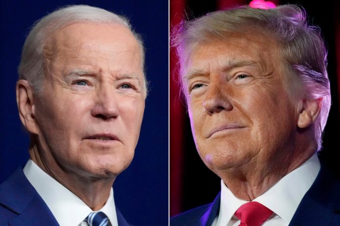 Combinación de fotos del presidente Joe Biden y el expresidente Donald Trump. (AP Foto, Archivo)