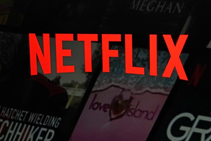 El logotipo de The Netflix en el sitio de la empresa. (Foto AP/Richard Drew, archivo)