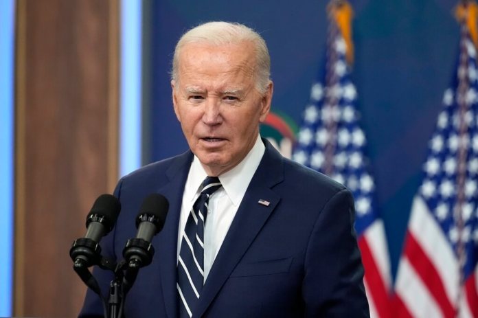 El presidente Joe Biden habla el 12 de abril de 2024 en Washington. (Foto AP/Alex Brandon, archivo)