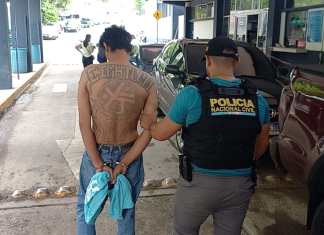 "Best", de 38 años y originario de Conchagua, La Unión, El Salvador fue entrego a las autoridades del vecino país. Foto La Hora / PNC