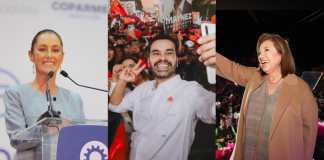 Claudia Sheinbaum, Jorge Álvarez Máynez y Xóchitl Gálvez son candidatos presidenciales de México. Foto La Hora / Tomadas de la red social X de cada candidato.