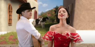 Captura de pantalla, video "Dime cómo quieres" - Ángela Aguilar y Christian Nodal.