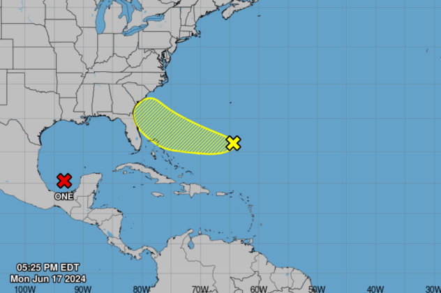 Los satélites muestran la posible formación del ciclón tropical ONE. (Foto: NOAA/NHC)