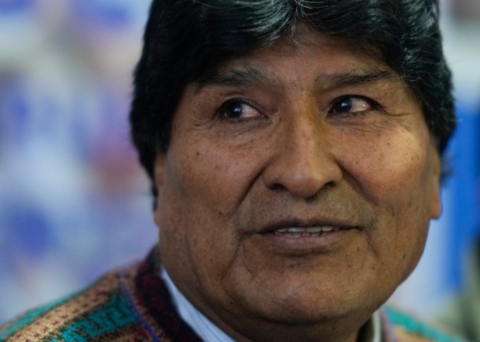 Evo Morales, expresidente y actual líder del partido oficialista MAS