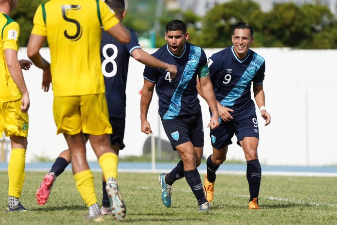 Guatemala juega en contra de la selección de las Islas Vírgenes Británicas. Foto: Fedefut