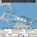 De acuerdo con la trayectoria, Beryl se estaría aproximando a Guatemala con incremento de lluvias.