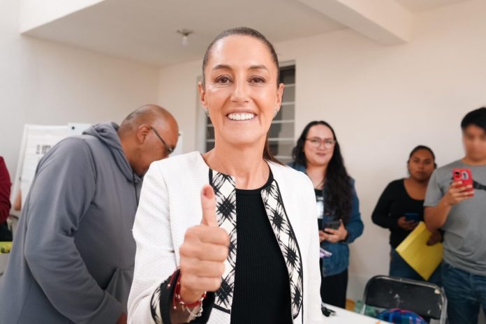 Claudia Sheinbaum es la ganadora de las elecciones de México 2024 . Foto La Hora / Red social X @Claudiashein