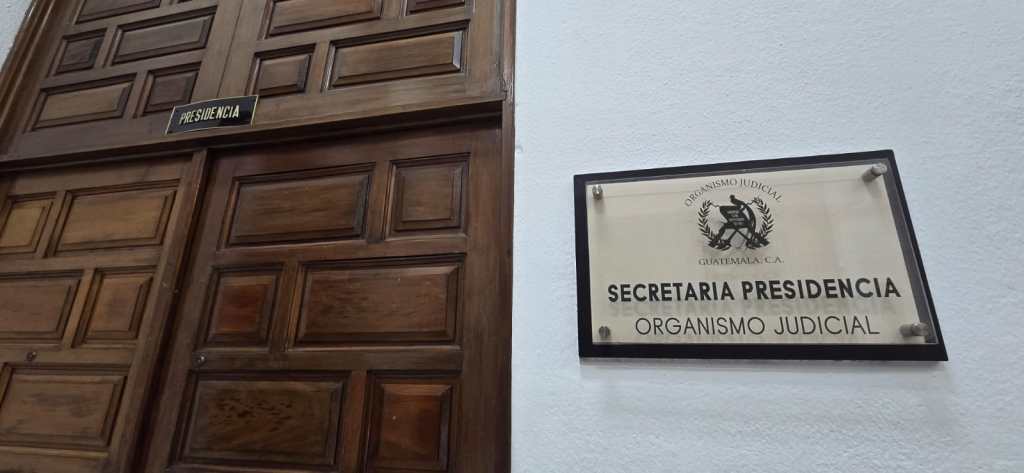 Secretaría de la Presidencia del Organismo Judicial. Foto: La Hora / Sergio Osegueda.