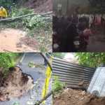 Lluvia y llovizna continúan en el territorio nacional, provocando crecidas de ríos, inundaciones, deslizamientos y daños en la red vial e infraestructura del país. Foto La Hora / Capturas de pantalla de X CONRED.