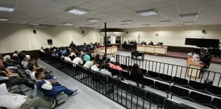 Tribunal de Mayor Riesgo C inicia juicio contra 99 personas vinculadas al Barrio 18. Foto: José Orozco.