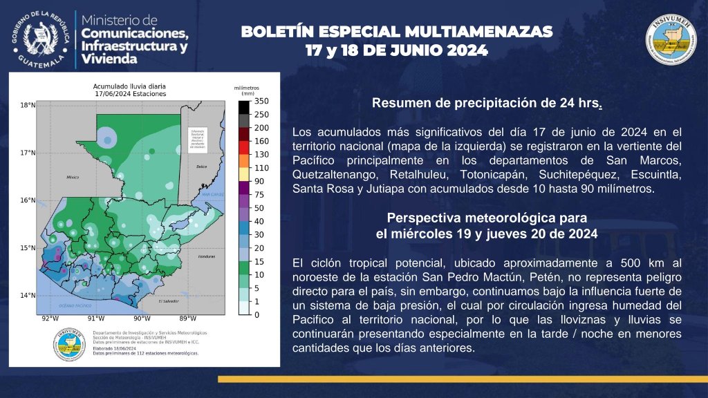 "Guatemala no será afectada por Ciclón Potencial", Foto: Insivumeh / La Hora.