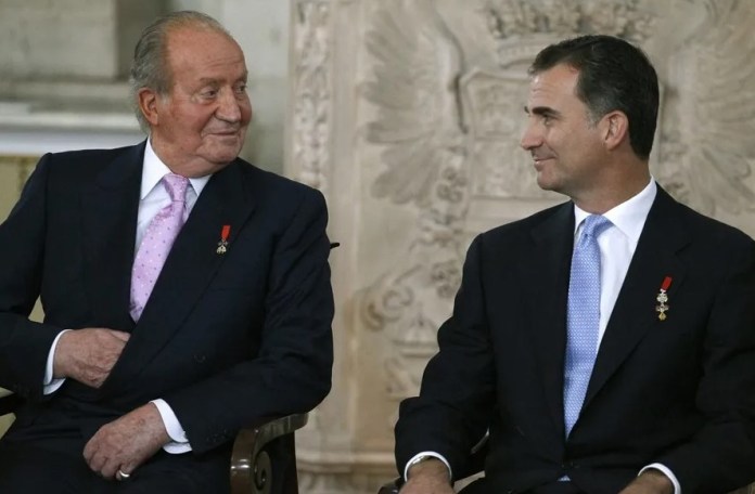 Ceremonia de sanción y promulgación de la ley orgánica por la que se hizo efectiva la abdicación del Rey. EFE/Juan Carlos Hidalgo