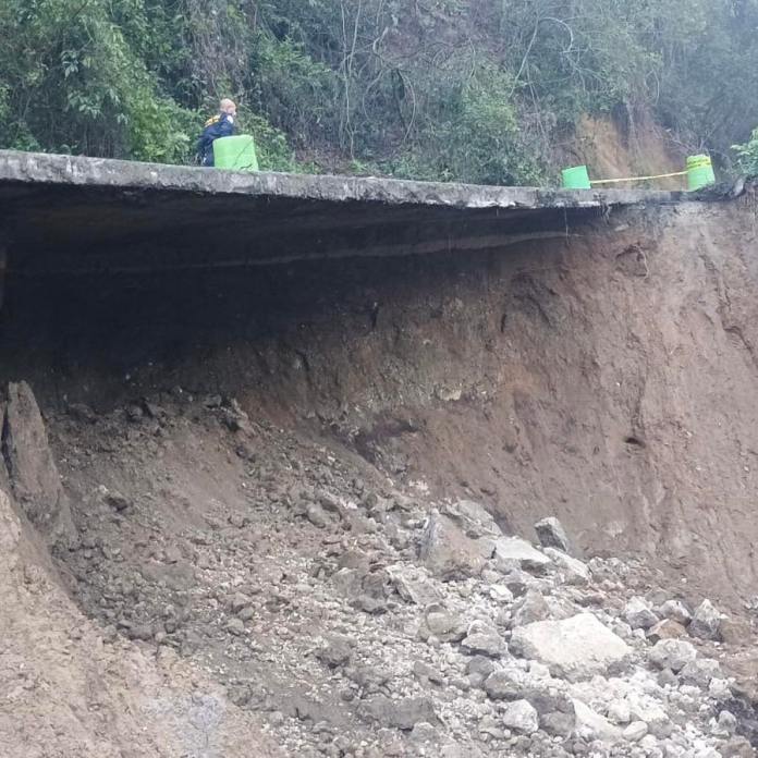 El socavón se produjo el pasado 23 de junio 2024. (Foto: Municipalidad de San Juan La Laguna)