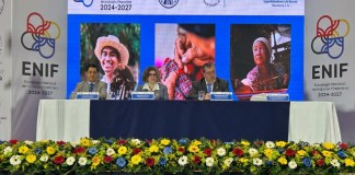 La Comisión de Inclusión Financiera (COMIF) presentó la Estrategia Nacional de Inclusión Financiera para Guatemala (ENIF) 2024 - 2027. Foto La Hora / Daniel Ramírez