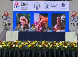 La Comisión de Inclusión Financiera (COMIF) presentó la Estrategia Nacional de Inclusión Financiera para Guatemala (ENIF) 2024 - 2027. Foto La Hora / Daniel Ramírez