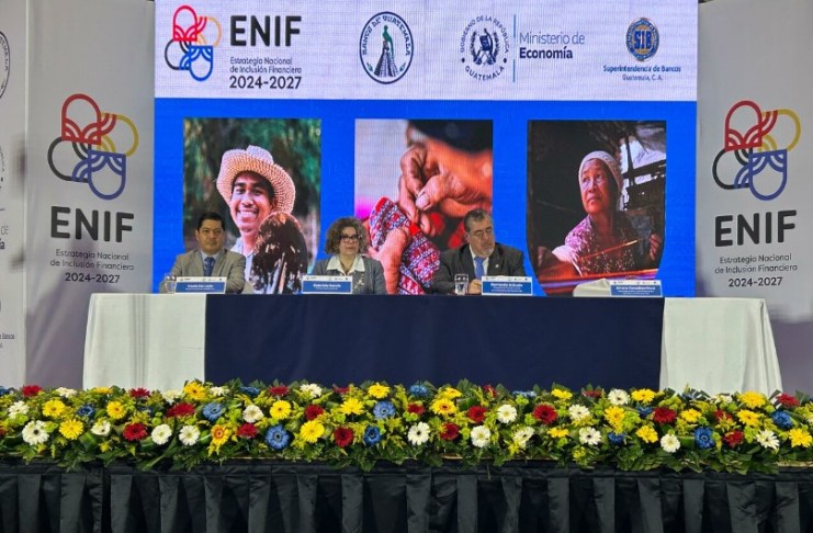 La Comisión de Inclusión Financiera (COMIF) presentó la Estrategia Nacional de Inclusión Financiera para Guatemala (ENIF) 2024 - 2027. Foto La Hora / Daniel Ramírez