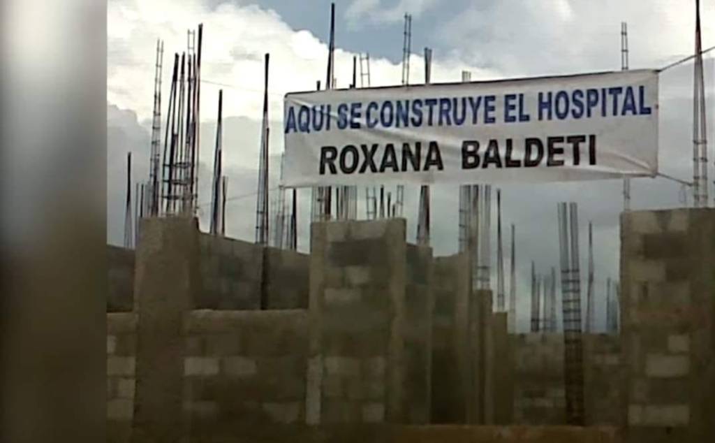 El hospital en Ixcán se llamaría "Roxana Baldetti", pero nunca fue finalizado. Foto: Santiago Botom / Joel Pérez, Información Digital.