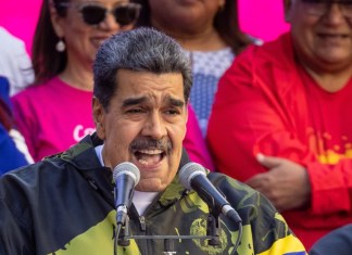 Fotografía de archivo del presidente de Venezuela, Nicolás Maduro, en Caracas (Venezuela). EFE/ Rayner Peña R.