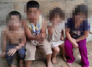 "Cuatro hermanos de 2, 3, 6 y 7 años fueron rescatados en San Pedro Ayampuc" Foto: PGN / La Hora