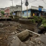 Así luce la obra de los Q 25 millones luego de las lluvias del pasado 12 de junio. (Foto: José Orozco/La Hora)