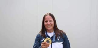 Adriana Ruano le da a Guatemala la primera medalla de oro en la historia de las justas olímpicas. Foto: Comité Olímpico Guatemalteco