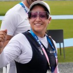 La guatemalteca Adriana Ruano tras la fase clasificatoria de la fosa de los Juegos Olímpicos de París, el miércoles 31 de julio de 2024, en Chateauroux, Francia. (AP Foto/Manish Swarup) Video/ Claro Sports