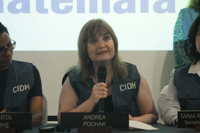 Andrea Pochak, relatora para Guatemala de la CIDH, tendrán reuniones con instituciones del Estado, sociedad civil y sector empresarial. Foto: José Orozco