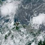 Imagen satelital de Beryl de este miércoles 3 de julio. Por la tarde pasará sobre Jamaica. (Foto: NOAA)