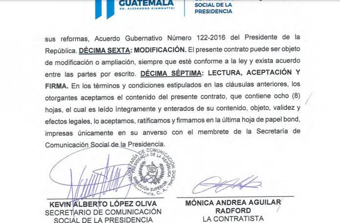 La actual Miss Universe Guatemala trabajó en 2023 en el gobierno de Alejandro Giammattei. (Foto: captura de pantalla)