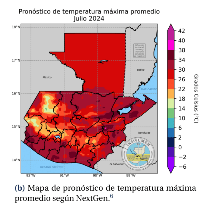 Se esperan máximas de entre 30 a 38 grados durante julio. (Foto: Insivumeh)