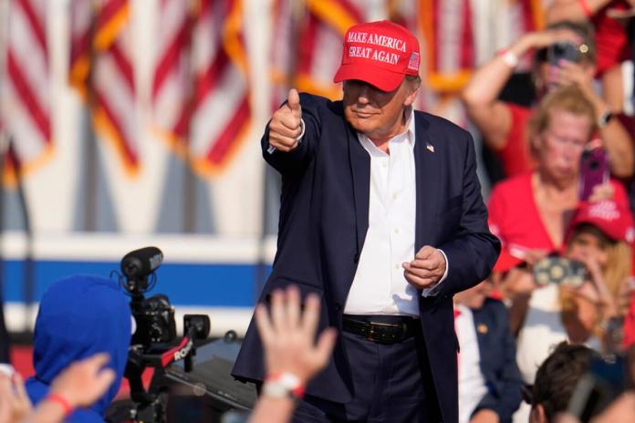 El candidato presidencial republicano y expresidente Donald Trump(Foto AP/Gene J. Puskar, Archivo)