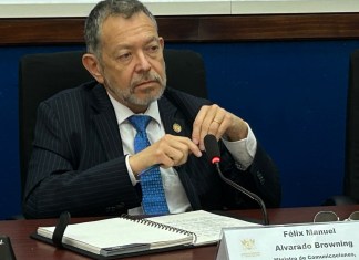 "Félix Alvarado, ministro de Comunicaciones", Foto: Daniel Ramírez / La Hora.