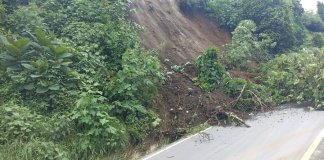 Las autoridades de Conred indicaron que se han registrado derrumbes, deslizamientos e inundaciones en varios departamentos del país. Foto: Conred.