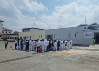 1,343 guatemaltecos retornados vía aérea y terrestre procedentes de Estados Unidos y México", Foto: IGM / La Hora.