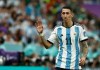 Ángel Di María durante a partida contra o México. EFE/Arquivo/Rodrigo Jimenez