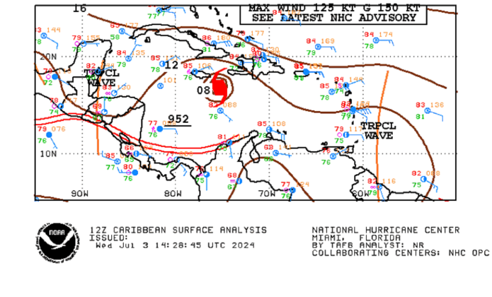 Las ondas del Este son eventos normales de la época de lluvias. (Foto: NOAA)