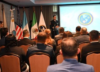La conferencia fue impartida por la Secretaría de Marina-Armada y la Secretaría de la Defensa Nacional y Fiscalía General de México. Foto: Mindef